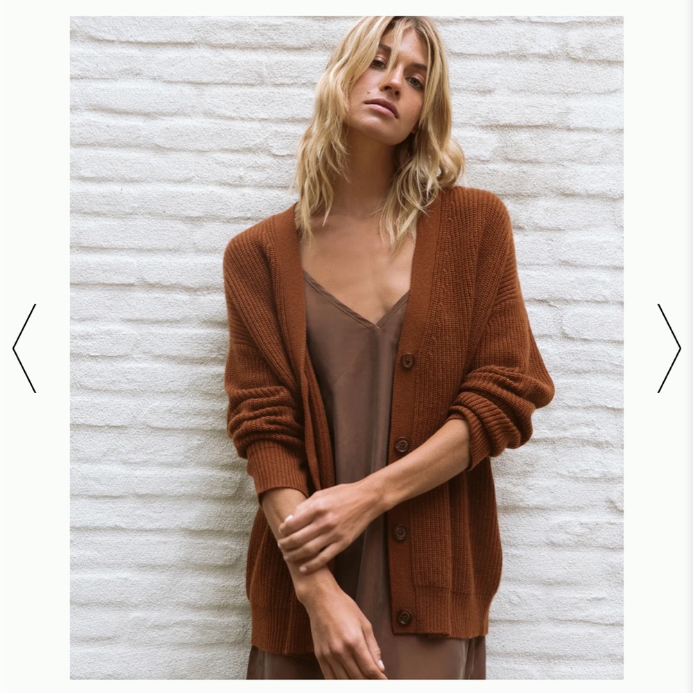Jenni Kayne Cashmere Cocoon Cardigan in Cinnamon